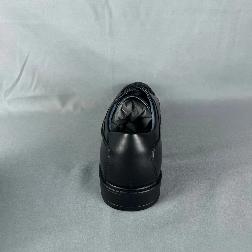 Bruno Marc Downing 02 Oxford Dress Shoes Mens 9 Black Faux Leather Round Toe